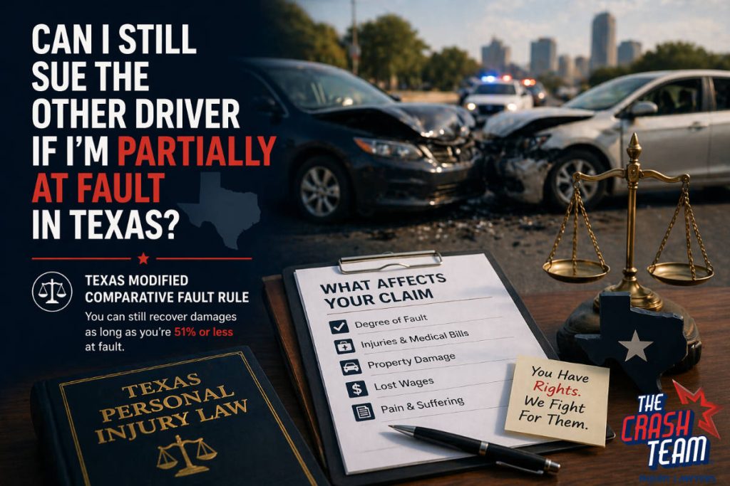 Can I still recover compensation if I'm partically at fault?