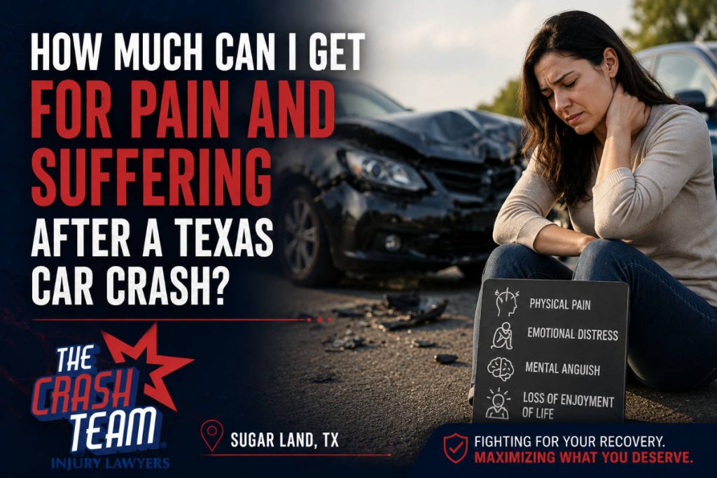 How much can I get for pain and suffering after a car accident in Texas?