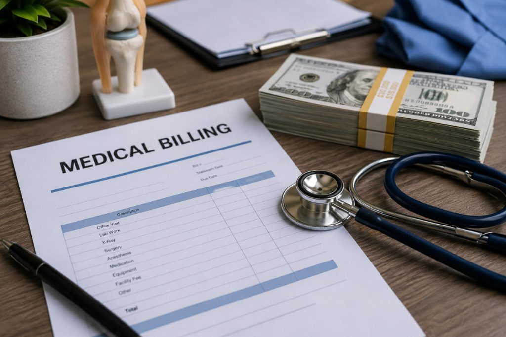 Medical bills after car accident.